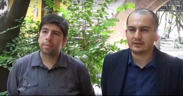 Claudio Palavecino, Coordinador de Portafolios, y Alberto Fernández, Jefe de Carrera Arquitectura.