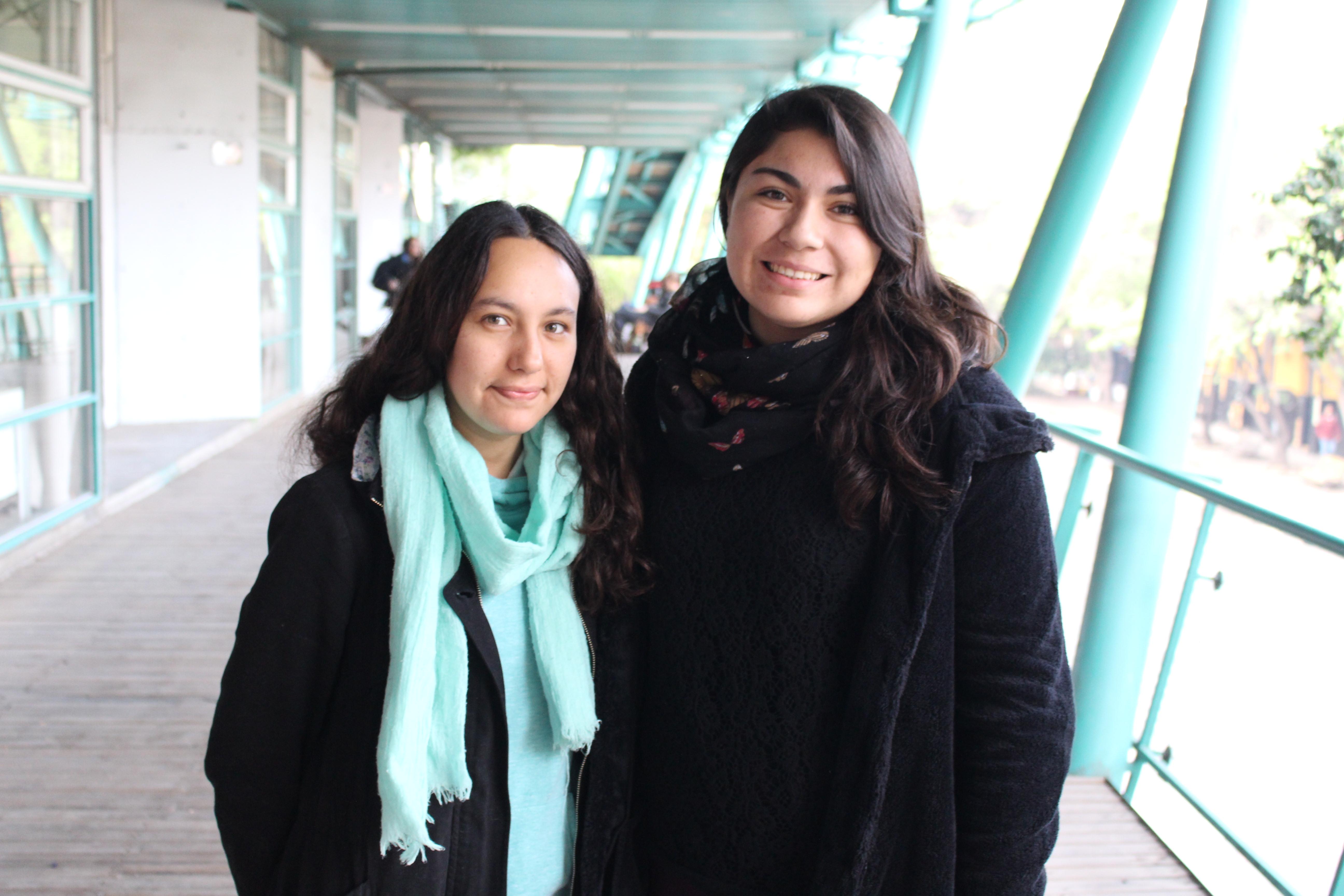 Fernanda Sánchez y Micaela González de las "Caravanas Acerca Chile".