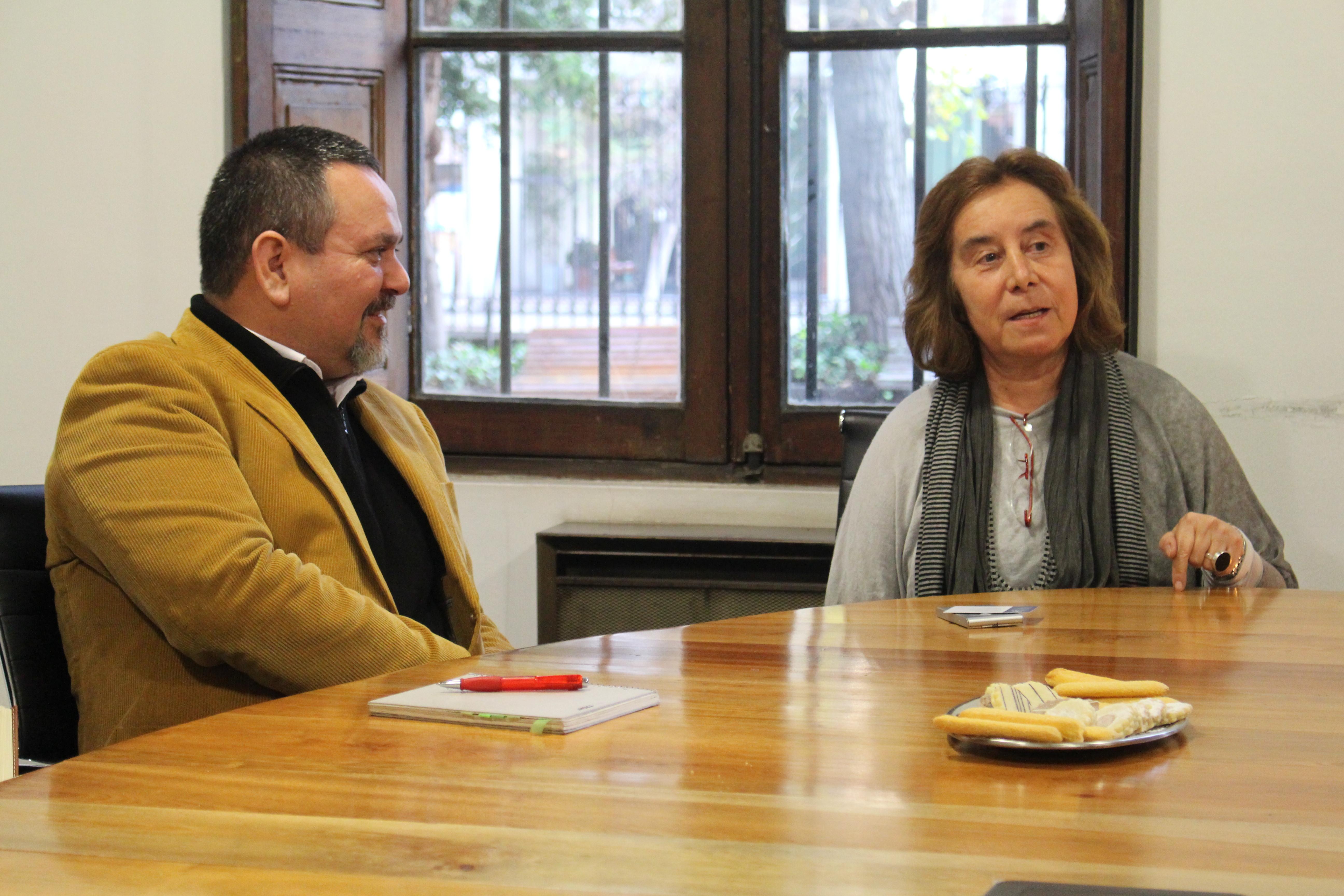 Pedro Soza, Director de Pregrado, junto a la Decana Marcela Pizzi también fueron parte del encuentro.