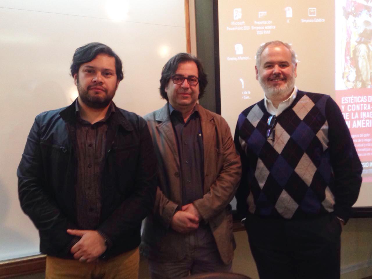 Profesores Rodrigo Vera, Mauricio Vico y Ronald Harris.