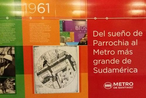 Portada de la Exposición "Del sueño de Parrochia, al Metro más grande de Sudamérica"