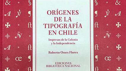Portada de "Orígenes de la Tipografía en Chile"