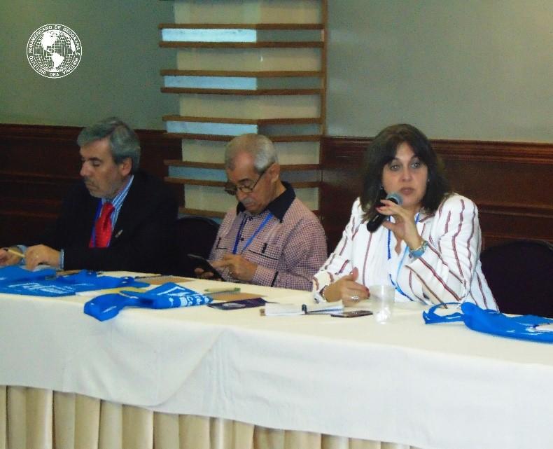 El Profesor Pino presentó la ponencia "El compromiso de la Geografía con los objetivos del desarrollo sostenible (ODS) y la reducción del riesgo de desastres".
