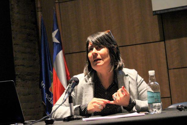La Dra. Paula Soto, trabajadora social de la U. de Concepción, actualmente académica de la Universidad Autónoma de México (UAM).
