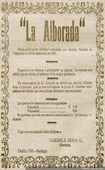 La alborada de Carmela Jeria se denomina el proyecto del Profesor Roberto Osses. Una investigación tipográfica en torno a este primer periódico obrero feminista de Chile (1905-1907).