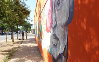 Inauguración de murales en Barrio Franklin.